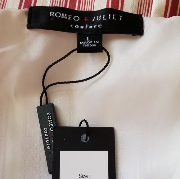 Romeo + Juliet Couture Striped Tie Waist Jumpsuit - Picture 6 of 7